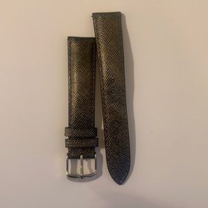 Michele Shimmer Leather Watch Band 18